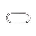 Adjustable Oval Oval Bra Strap Rings , 50mm Metal Swimwear Rings