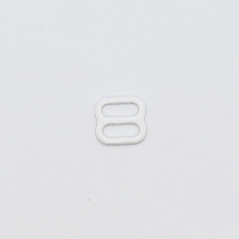 White 9mm 8 Shape Metal Bra Strap Rings Good Hardness
